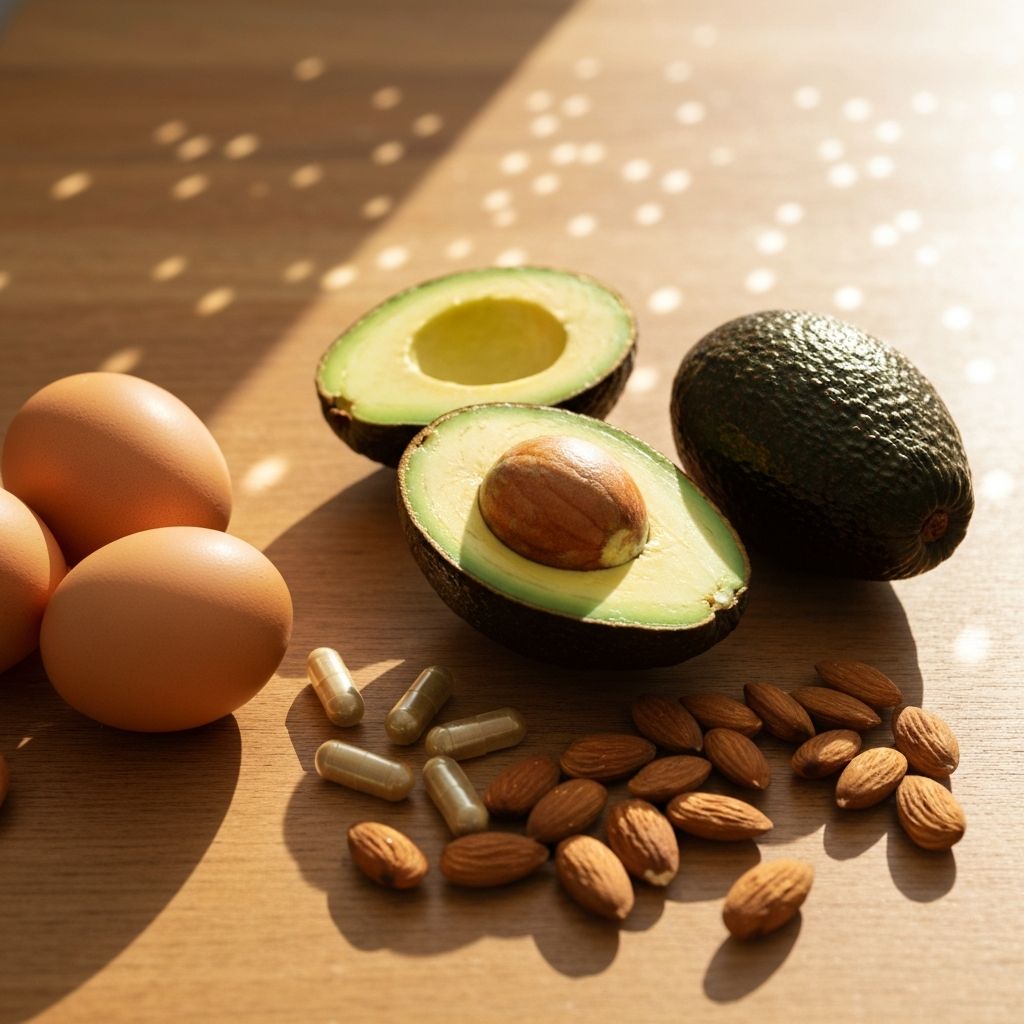 Biotin Kapseln mit Nüssen