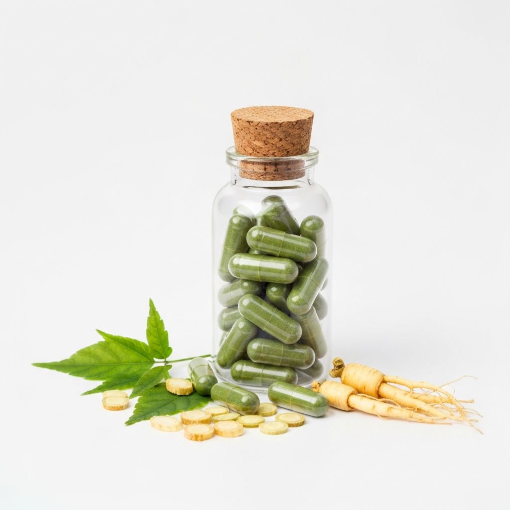 Pflanzliche Kapseln mit Ginseng